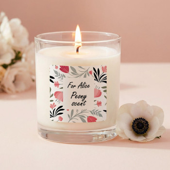 Štvorcové jarné nálepky