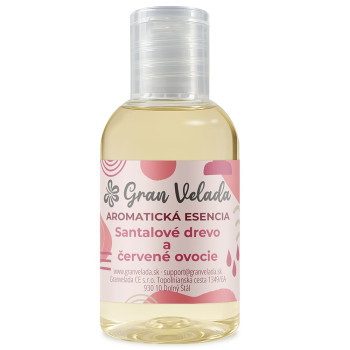 Aromatická esencia santalového dreva a červeného ovocia