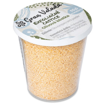 Exfoliačné peelingové častice z olivových kôstok 500 mikrónov