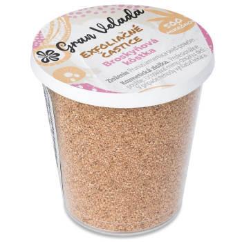 Peelingové častice z broskyňovej kôstky s veľkosťou 500 mikrónov