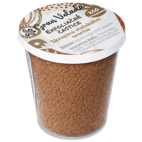 Nutshell exfoliačné častice 200 mikrónov