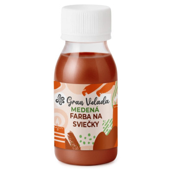 Medená farba na sviečky. Originálne sviečky s Gran Velada