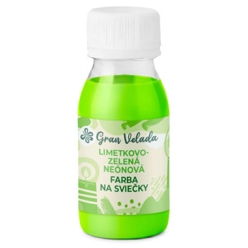 Neónová limetková farba na sviečky : Gran Velada