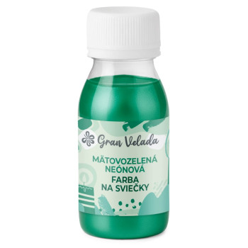 Mätovo zelená metalická farba na sviečky : Gran Velada