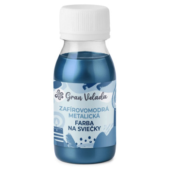Zafírovo modrá metalická farba sviečky : Gran Velada