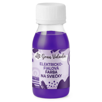 Elektricky fialová farba na sviečky : Gran Velada