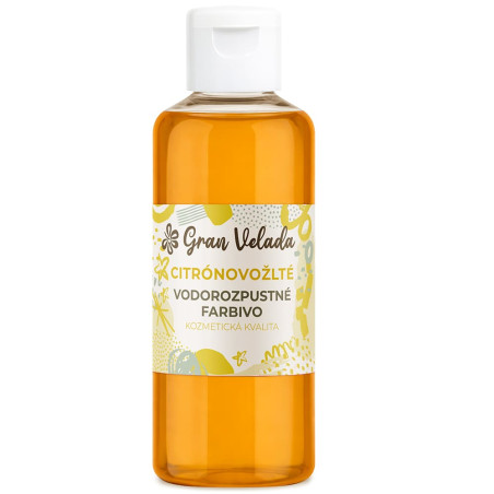 Citrónovo žlté tekuté farbivo na glycerínové mydlo
