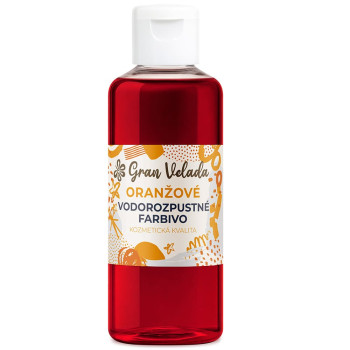 Oranžové tekuté farbivo na glycerínové mydlo