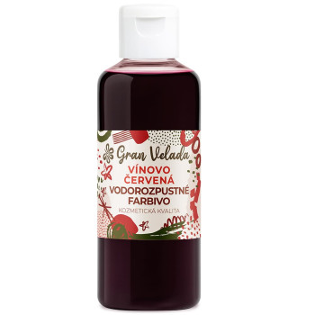 Vínovo červené tekuté farbivo na glycerínové mydlo