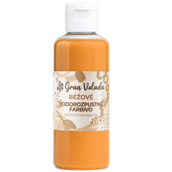 Béžové tekuté farbivo na glycerínové mydlo