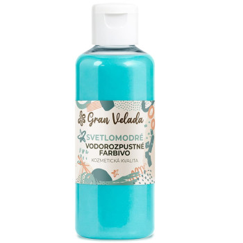 Svetlomodré tekuté farbivo na glycerínové mydlo