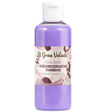 Fialové tekuté farbivo na glycerínové mydlo