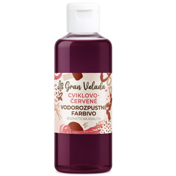 Repovo červené tekuté farbivo na glycerínové mydlo