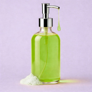 Pistáciové farbivo pre glycerínové mydlo.