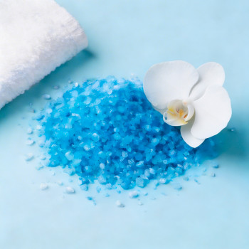 Tyrkysové farbivo na glycerínové mydlo.