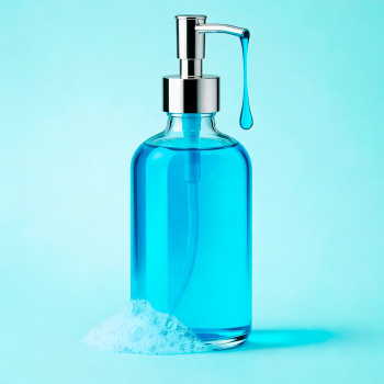 Tyrkysové, koncentrované, vo vode rozpustné a kozmetické farbivo.