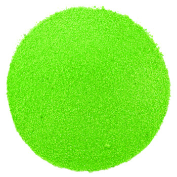Jemný neónovo zelený piesok