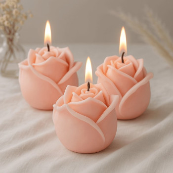 Veľká forma na sviečky Rose: Vytvárajte originálne modely!
