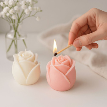 Veľká forma na sviečky Rose: Vytvárajte originálne modely!