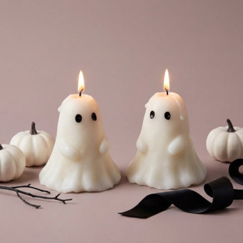 3D forma na halloweensky ducha pre originálne halloweenske sviečky | Gran Velada