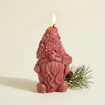 Forma Elf Welcome - silikónová forma 4,5x8,5 cm na vianočné sviečky