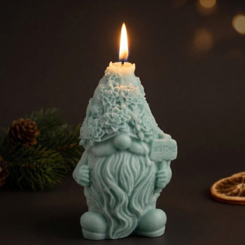 Forma Elf Welcome - silikónová forma 4,5x8,5 cm na vianočné sviečky