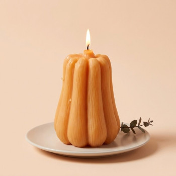 Podlhovastá forma na tekvicu : Vyrobte si sviečky na Halloween doma