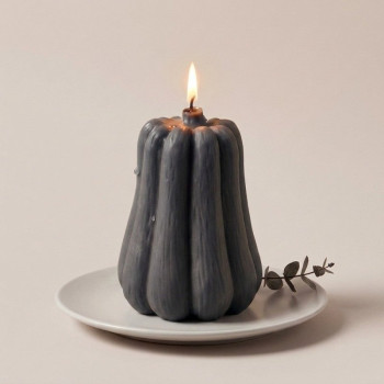 Podlhovastá forma na tekvicu : Vyrobte si sviečky na Halloween doma