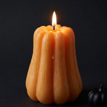 Podlhovastá forma na tekvicu : Vyrobte si sviečky na Halloween doma