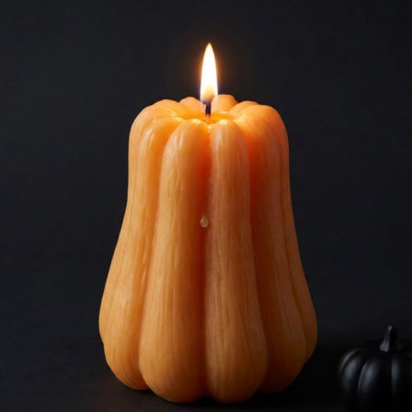 Podlhovastá forma na tekvicu : Vyrobte si sviečky na Halloween doma