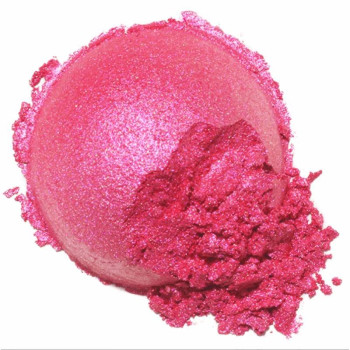Žuvačková ružová mica pre kozmetiku | Perleťový pigment