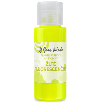 Žlté fluorescenčné tekuté farbivo na sviečky