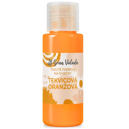 Tekuté farbivo na sviečky tekvicová oranžová