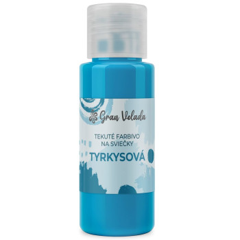 Tekuté farbivo na sviečky tyrkysová