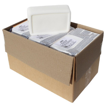Úsporné balenie 12 kg bieleho glycerínového základného mydla.