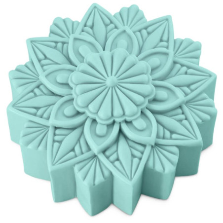 Silikónová forma Mandala Flower Mandala - mydlá a tuhá kozmetika jedinečná!