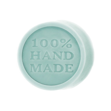 Forma na mydlá s nápisom 100% hand made. Online predaj.