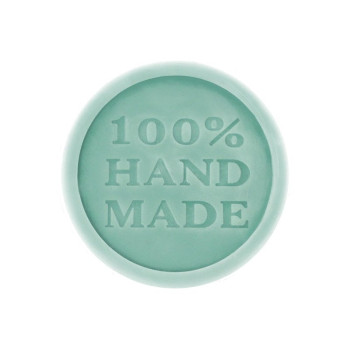 Forma na mydlá s nápisom 100% hand made. Online predaj.