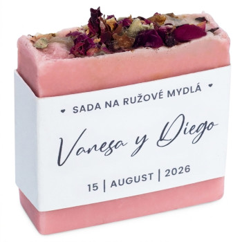 Súprava na výrobu ružového mydla – Materiály a návod