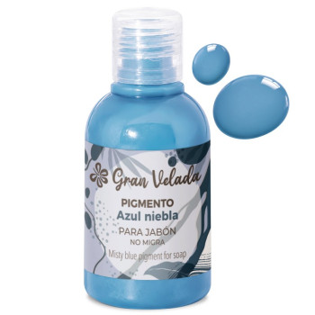 Modré hmlové farbivo na olejové mydlo - stabilný tekutý pigment