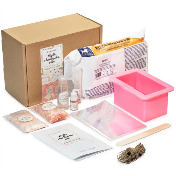 Súprava na výrobu mydla z himalájskej soli - materiály a pokyny