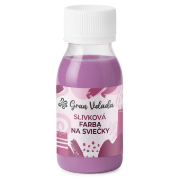 Slivková farba na sviečky
