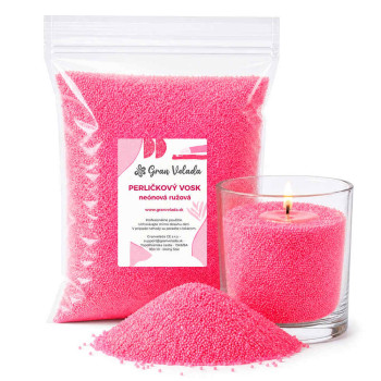 Cera perlada rosa neón | Pearled wax de colores | Gran Velada