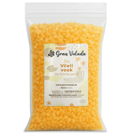 Žltý včelí vosk v perlách