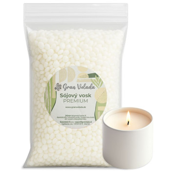 Sójový vosk na sviečky v perličkách, 500 g – 25 kg