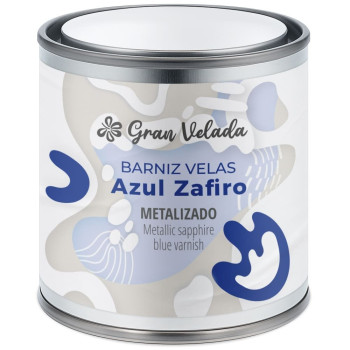 Zafírovo modrý metalický lak - neónový efekt pre ručne vyrábané sviečky