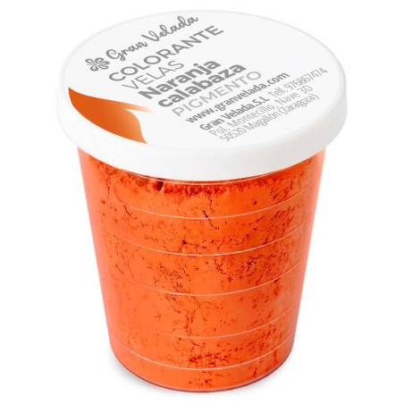 Tekvicovo oranžový pigment na vosky a parafíny