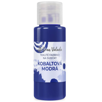 Kobaltovo modré tekuté farbivo na sviečky. Online predaj.