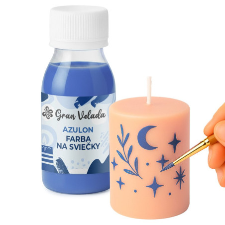 Špeciálna modrá farba na sviečky. Online predaj.