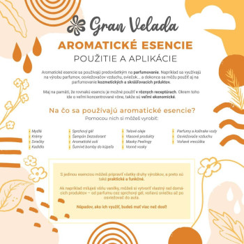 Aromatická esencia zo smotany z výliskov: sladká vôňa s vanilkou a karamelom